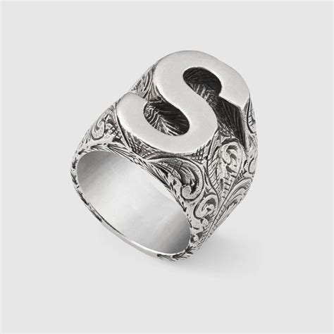 gucci s ring|gucci alphabet ring.